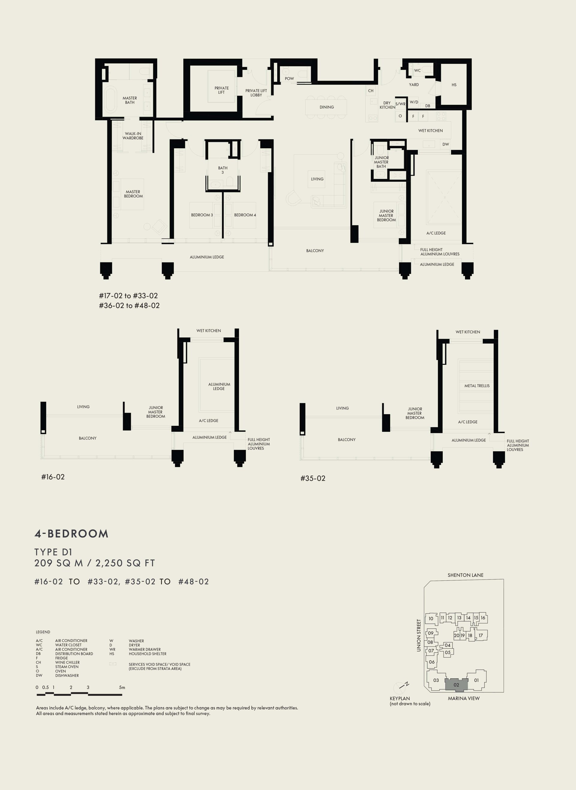 W Residences Marina View floorplan